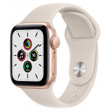 Apple Watch SE GPS 44мм Aluminum Case with Sport Band RU, золотистый/розовый песок