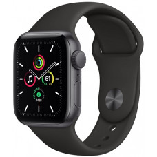 Apple Watch SE GPS 44мм Aluminum Case with Sport Band RU, серый космос/черный